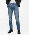 MANGO MEN'S BEN TAPERED CROPPED JEANS