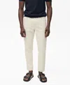 Mango Men's Ben Tapered Fit Jeans In White