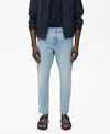 Mango Jeans Ben Tapered Fit Light Blue In Blue