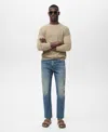 Mango Ben Tapered Jeans In Blue