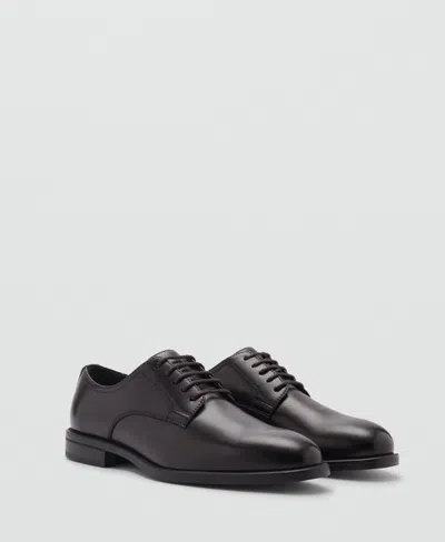 Mango Men's Blucher Dress Shoes In Brown