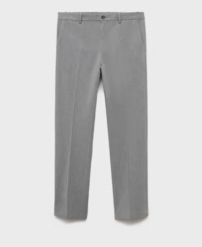 Mango Men's Bologna Slim-fit Comfort-stretch Pants In Gray