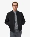 Mango Men's Bomber Zip Jacket In Black