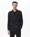Mango Blazer In Black