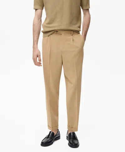 MANGO MEN'S BOSTON REGULAR-FIT SUIT PANTS