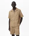 Mango Men's Bowling Collar And Pocket Linen Shirt In Neutral