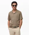 Mango Polo Shirt In Green