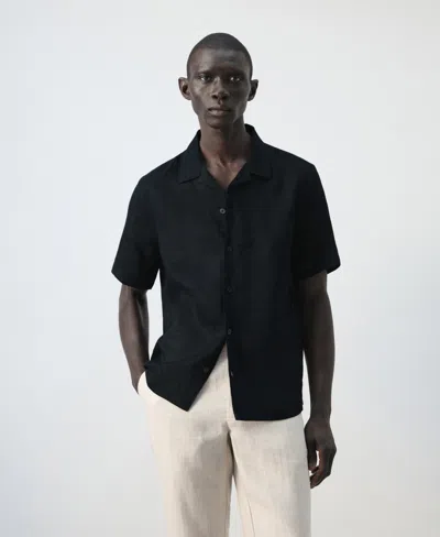 Mango Men's Bowling-collar Shirt In Multi