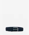 Mango Men's Braided Elastic Belt In Blue