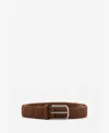 Mango Men's Braided Elastic Belt In Brown