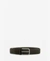 Mango Men's Braided Elastic Belt In Brown