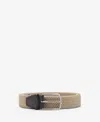 Mango Men's Braided Elastic Belt In Gold