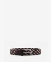 Mango Men's Braided Elastic Colored Belt In Brown