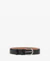 Mango Men's Buckle Leather Belt In Black