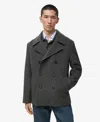 Mango Men's Buttons Wool Double-breasted Coat In Gray