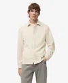 Mango Men's Buttons Wool Overshirt In Neutral