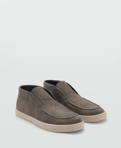 MANGO MEN'S CASUAL SUEDE LEATHER ANKLE BOOTS