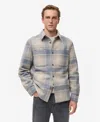 Mango Men's Check Flannel Overshirt In Gray