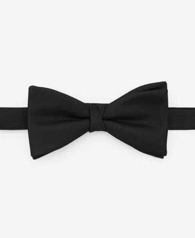 Mango Men's Classic Microstructure Bow Tie In Black