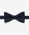 Mango Solid Twill Pre-tied Bow Tie In Blue
