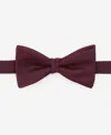 Mango Solid Twill Pre-tied Bow Tie In Burgundy