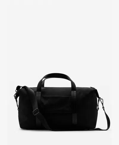 MANGO MEN'S COMBINED LEATHER BOWLING HANDBAG