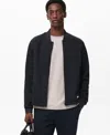 Mango Thermoregulated Bomber Jacket In Blue