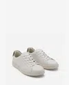 Mango Men's Contrasting Panel Leather Sneakers In White