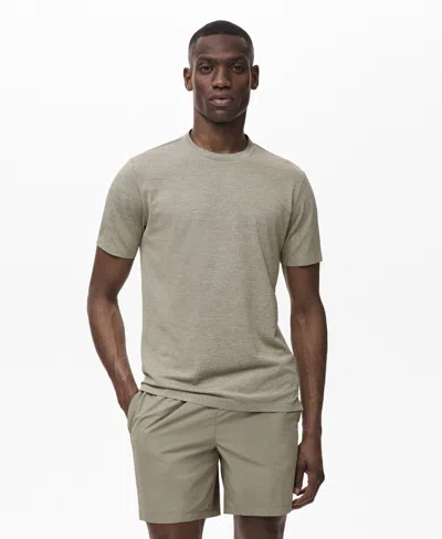 Mango Men's Coolmax Slim-fit T-shirt In Gray