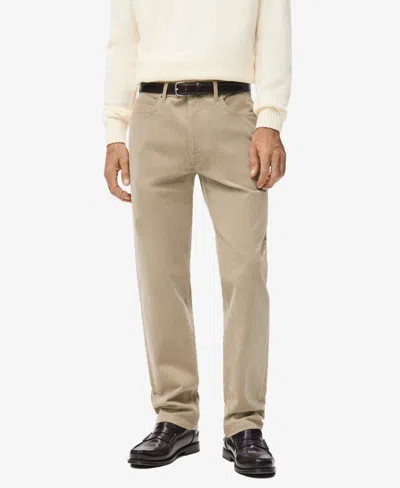 Mango Men's Corduroy Regular-fit Pants In Gold