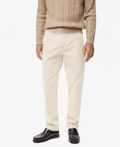 Mango Men's Corduroy Slim-fit Pants In Pink