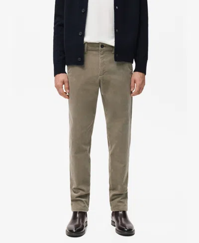 Mango Men's Corduroy Slim-fit Pants In Beige