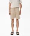 Mango Drawstring Cotton Bermuda Short In Neutral