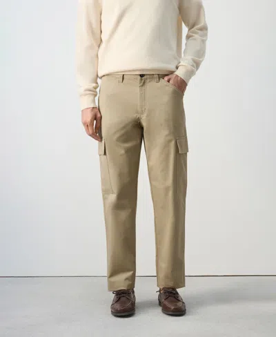MANGO MEN'S COTTON CARGO PANTS