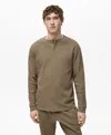 Mango Men's Cotton Check T-shirt And Pant Pajama Set In Brown