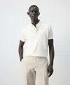 Mango 100% Cotton Fine-knit Polo Shirt Off White In Neutral