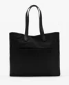 Mango Men's Cotton Front Pocket Tote Bag In Black