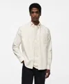 Mango Men's Cotton Oxford Shirt In Ecru