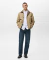 Mango Men's Cotton Oxford Shirt In White