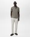 Mango Men's Cotton Pique Polo Shirt In Brown