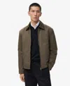 Mango Men's Cotton Quilted Jacket In Brown