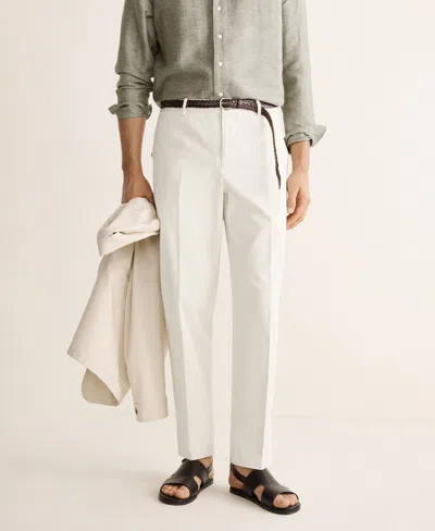 Mango Men's Cotton Regular-fit Pants In Neutral