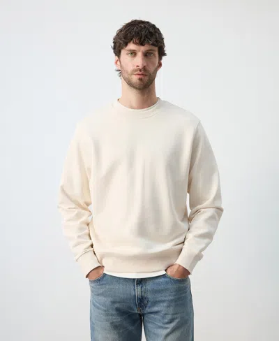 Mango Men's Cotton Regular-fit Sweatshirt In Sand