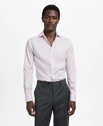 MANGO MEN'S COTTON SLIM-FIT DRESS SHIRT