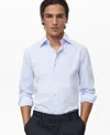 Mango Slim Fit Cotton Button-up Shirt In Neutral