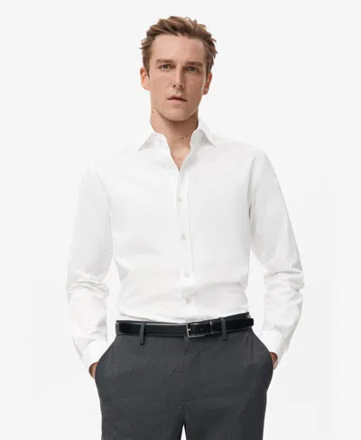 Mango Men's Cotton Slim-fit Shirt In White