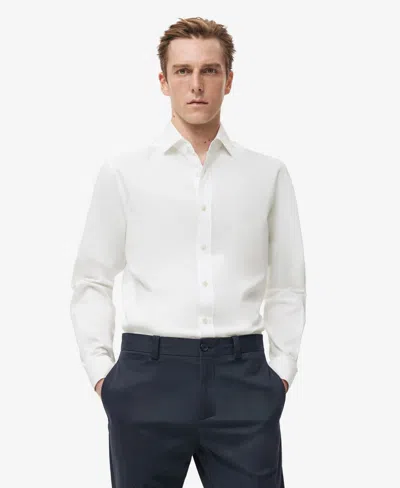 Mango Men's Cotton Slim-fit Shirt In White