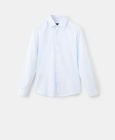 Mango Men's Cotton Striped Slim-fit Shirt In Blue