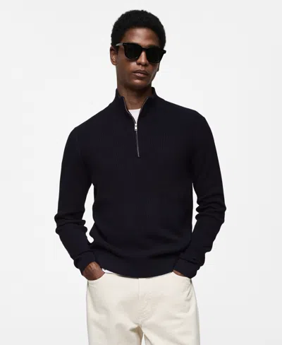 MANGO MEN'S COWL NECK PERKINS SWEATER