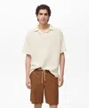 Mango Stretch Cotton Knit Polo Shirt In Neutral